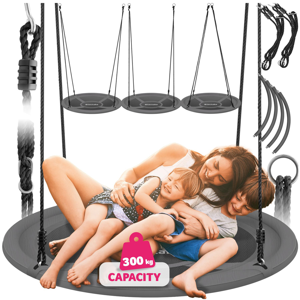 tectake Adjustable and Strong Suspension Swing 300kg 100 x 100cm Image 2