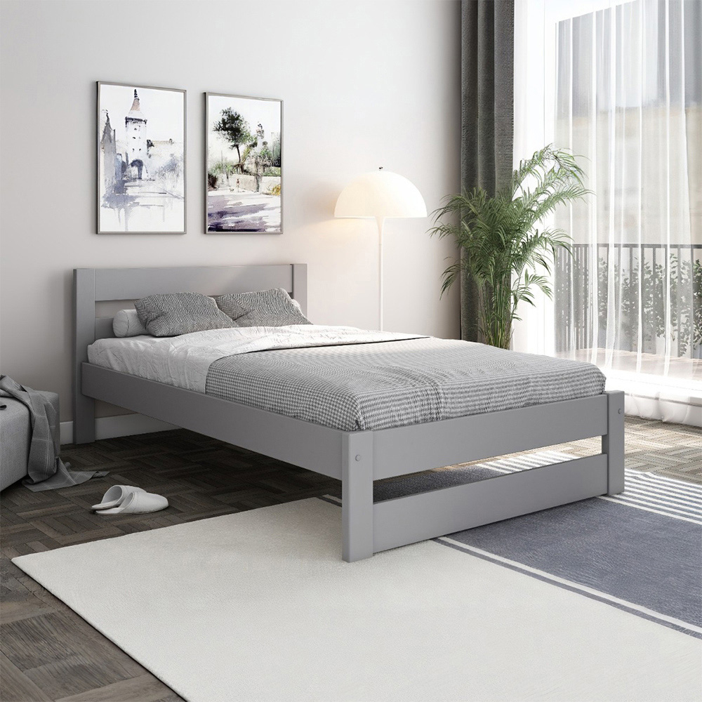 Noomi Tera Small Double Grey Bed Frame Image 5