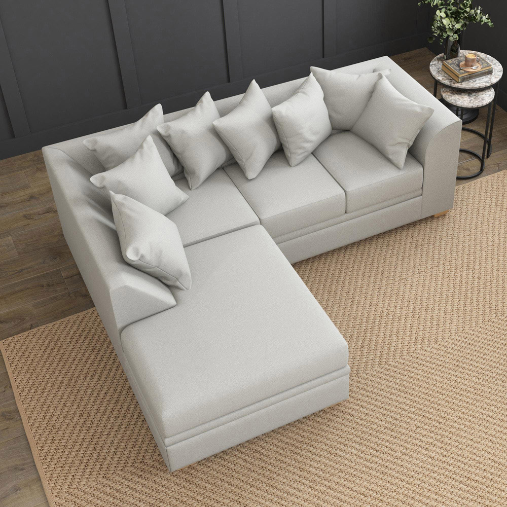 Modo 3 Seater Venice Mink Left Hand Scatter Back L-Shape Corner Sofa Image 7