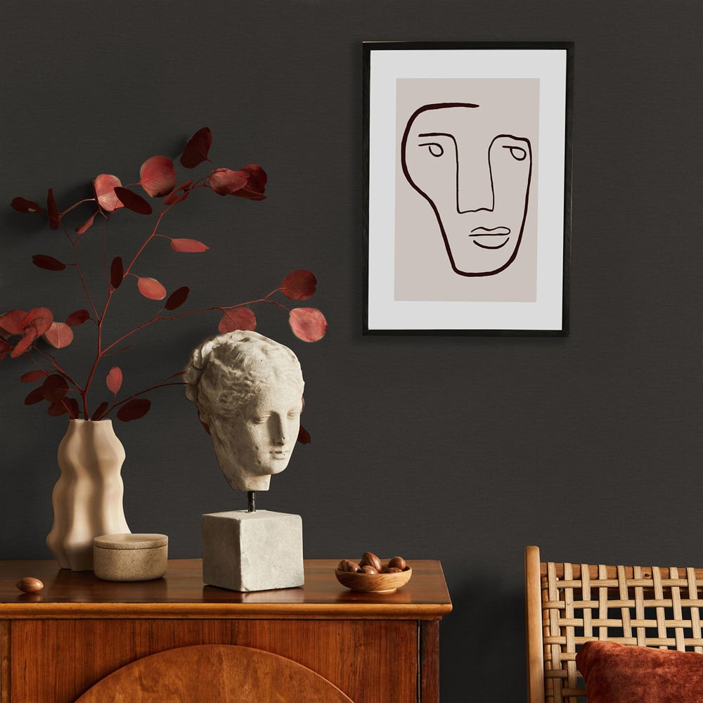 Superfresco Easy Heritage Texture Charcoal and Gold Wallpaper Image 3