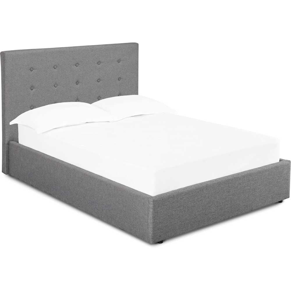 LPD Furniture Lucca King Size Grey Bed Frame Image 2