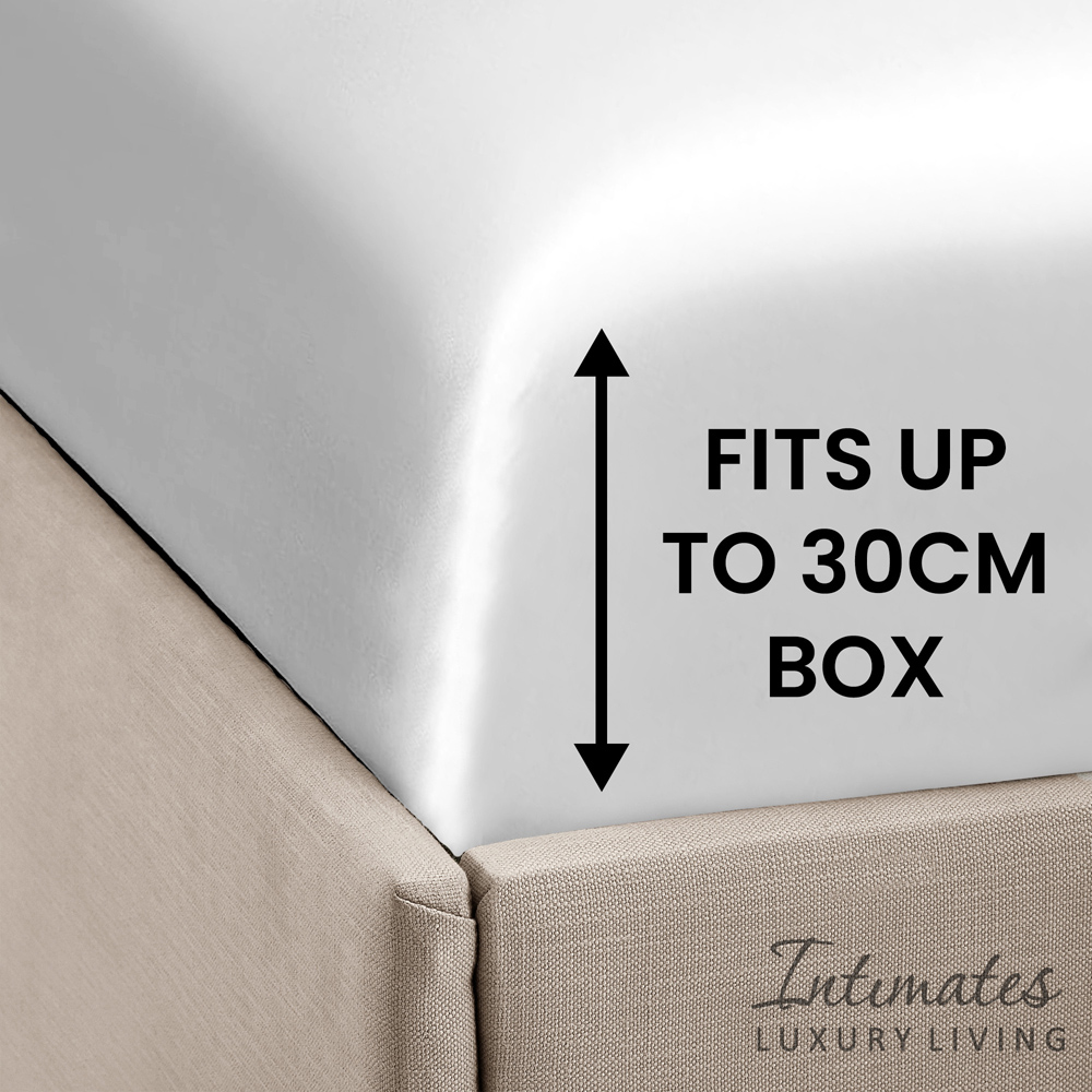 Intimates King Size White Satin Bedding Set Image 9