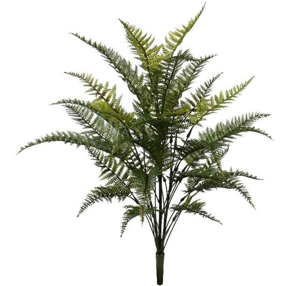Leaf Green Fire Retardant Fern Artificial Foliage Branch 78cm 6 Pack Image 2