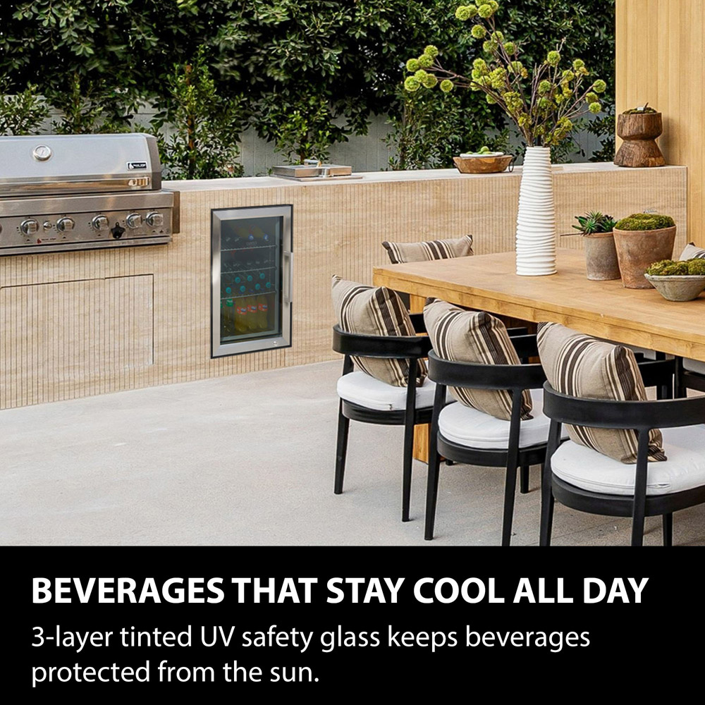 CASO Design 701 Stainless Steel BBQ Wine Cooler with Left Hinge 63L Image 5