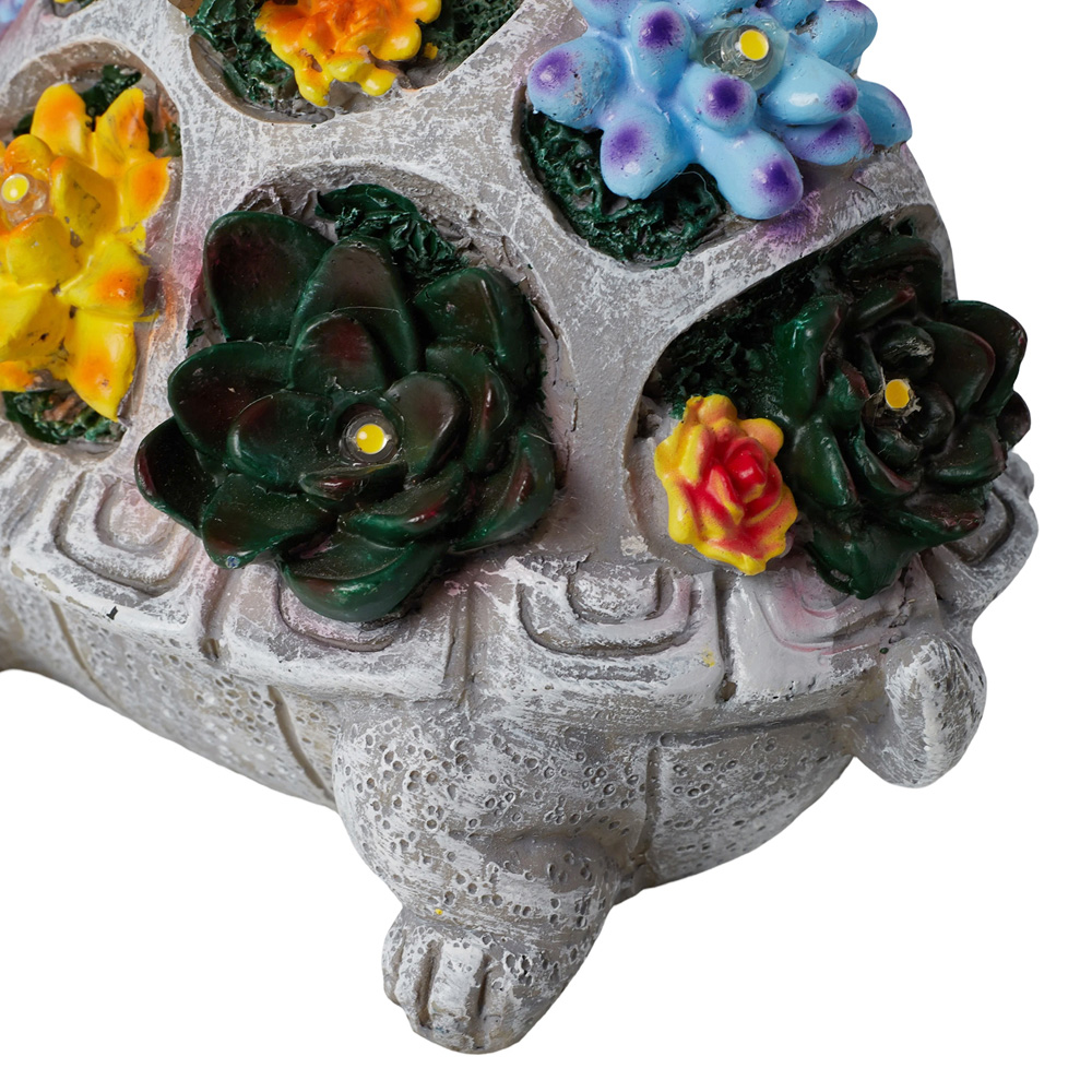 Living and Home Solar-Powered Turtle Garden Ornament Image 5