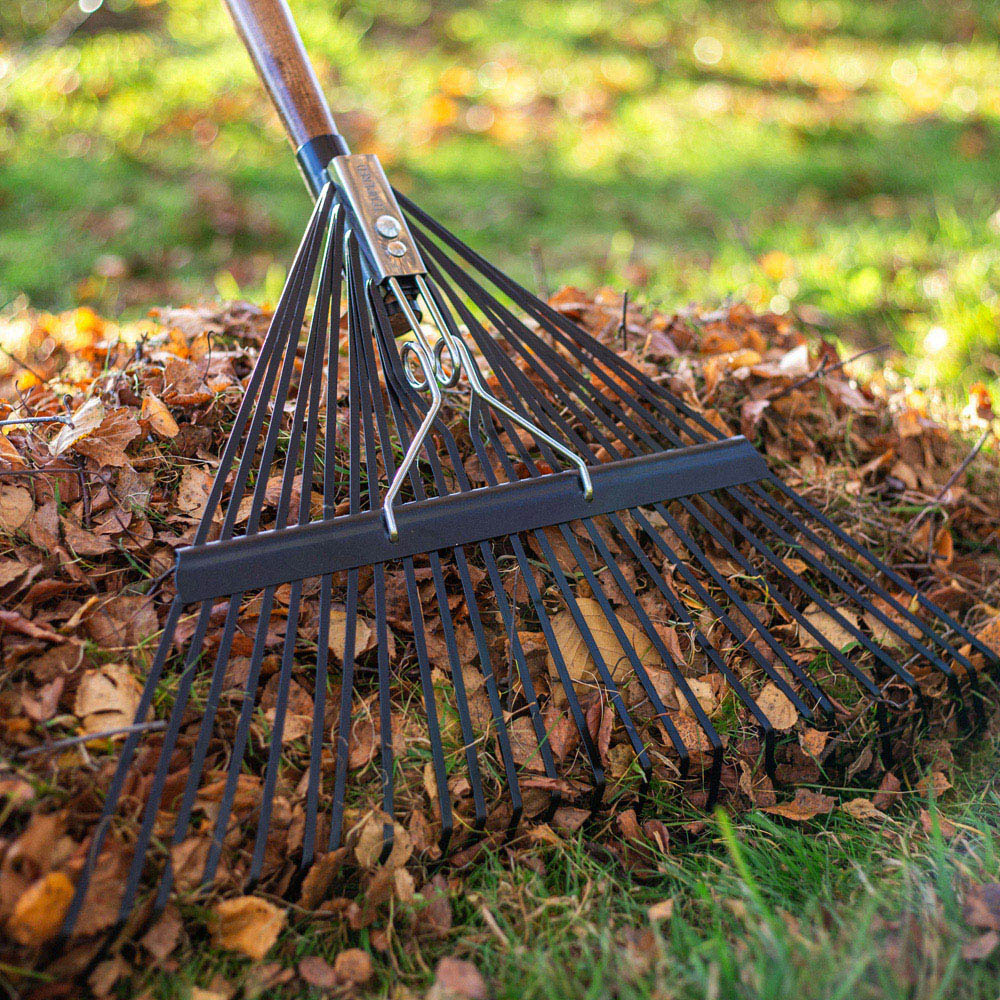 AMES Tools Carbon Steel Flat Tine Garden Leaf Rake Image 4