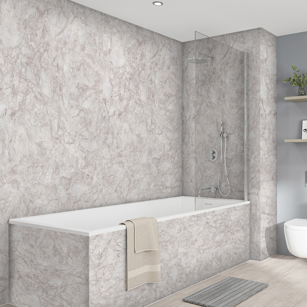 Wetwall Elite Tongue and Groove Natural Pietra Shower Panels 2420 x 1200mm Image 1