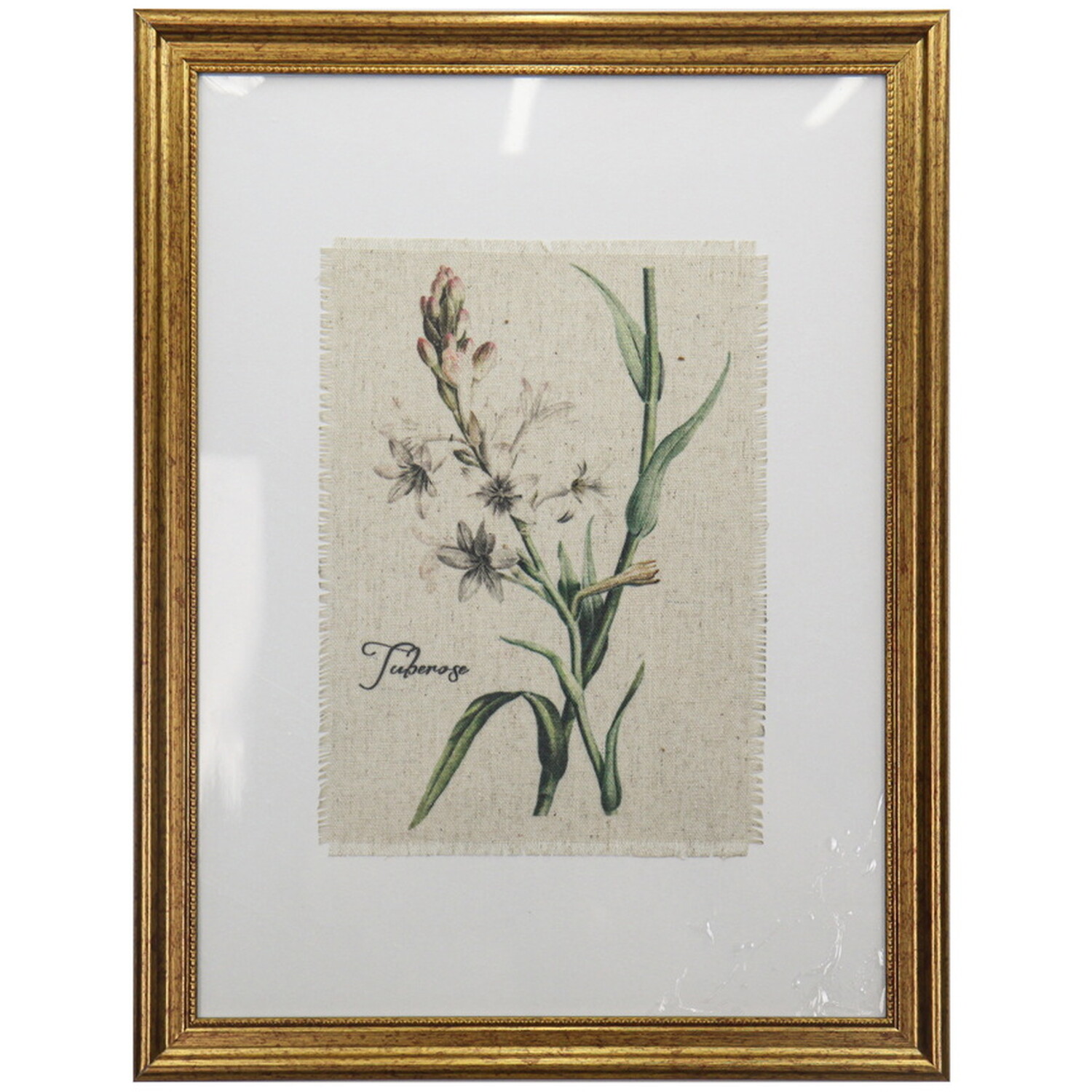 Gold Framed Botanical Flowers Wall Art Image 5