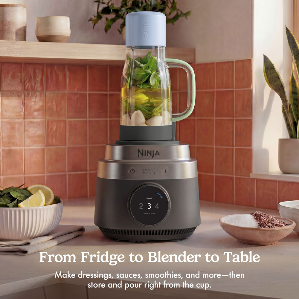 Ninja CrushBOSS LB401UKBK 3-in-1 Onyx Kitchen System with Food Processor and Tumbler Image 2