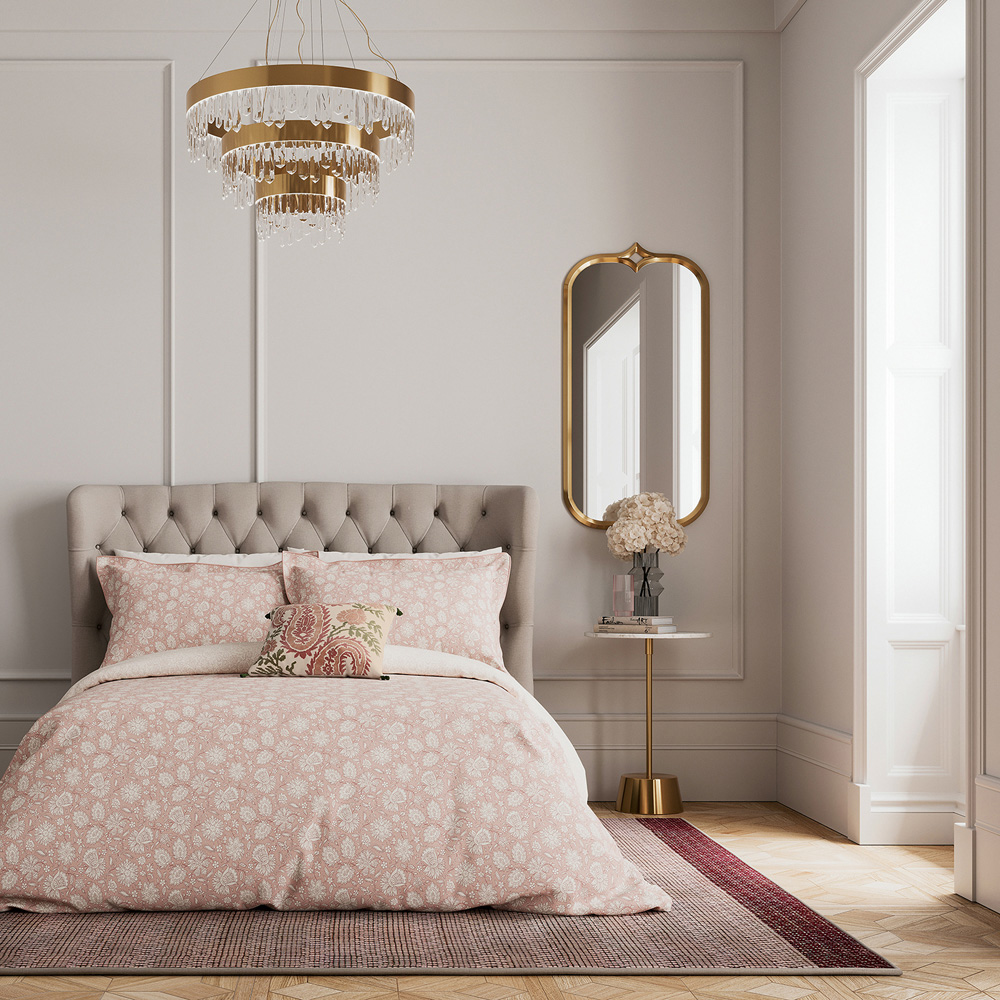 V&A Eternal Bloom King Size Rose Duvet Set Image 5
