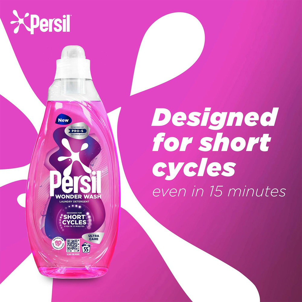 Persil Bio Ultra Care Laundry Detergent 55 Washes 1.485L 2 Pack Image 6