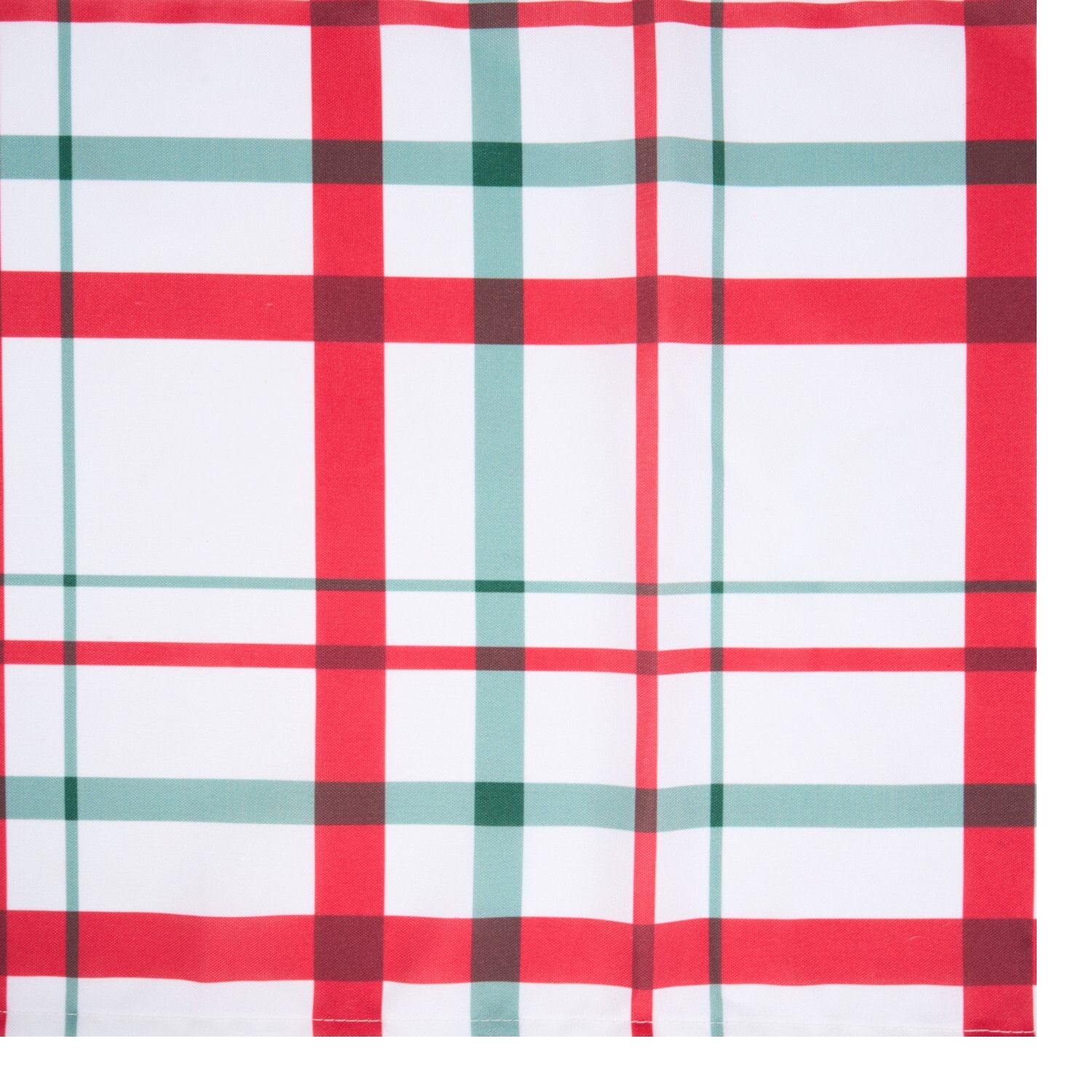 Plaid Tartan Table Runner White Image 4