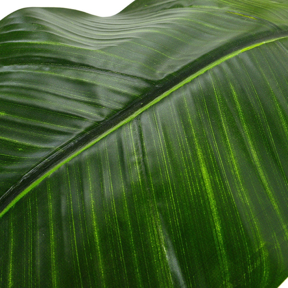 Living and Home 3 Trunk Artificial Banana Tree in Black Planter Image 3