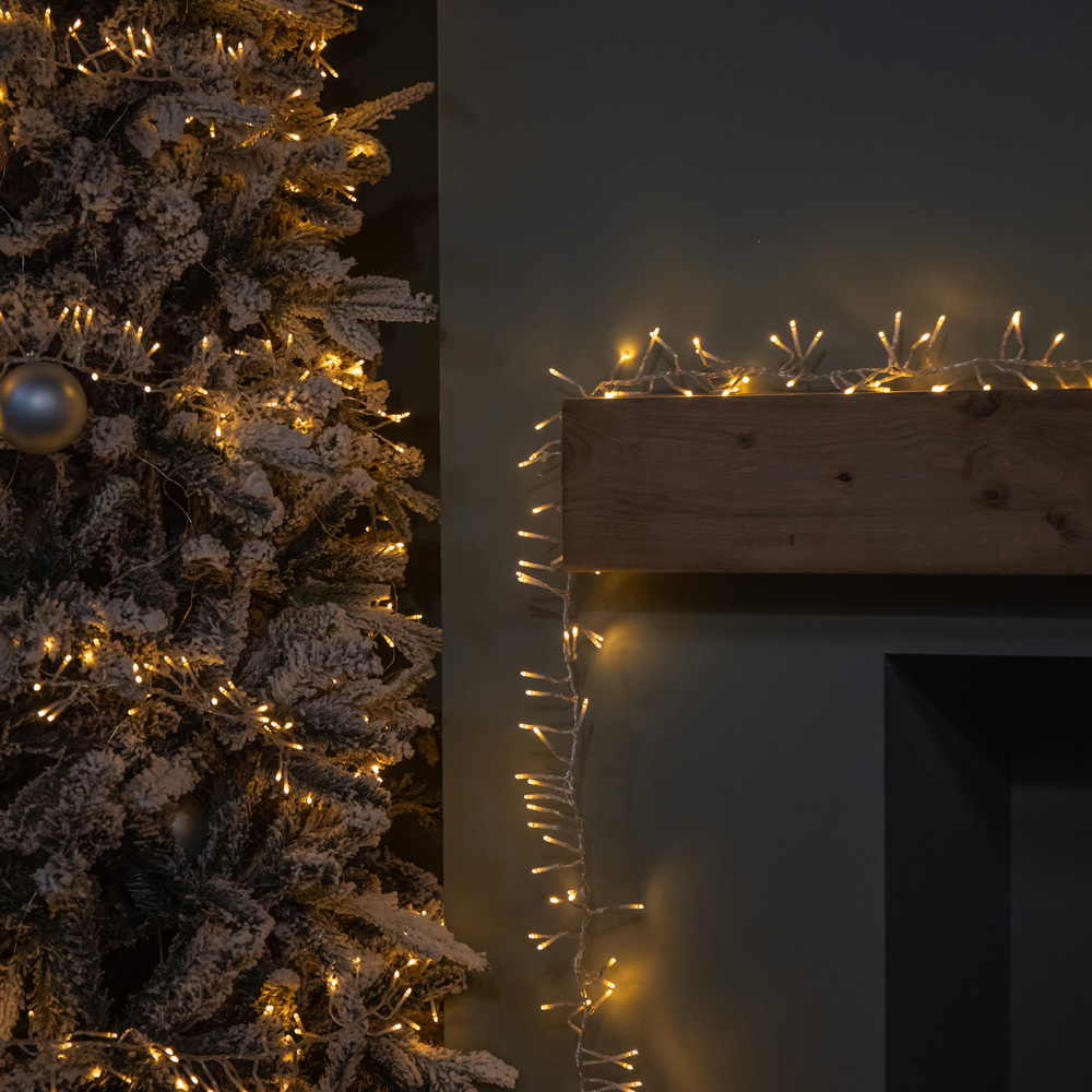 Samuel Alexander 720 Vintage Gold LED Clear Cable Christmas Cluster Light 9.3m Image 5