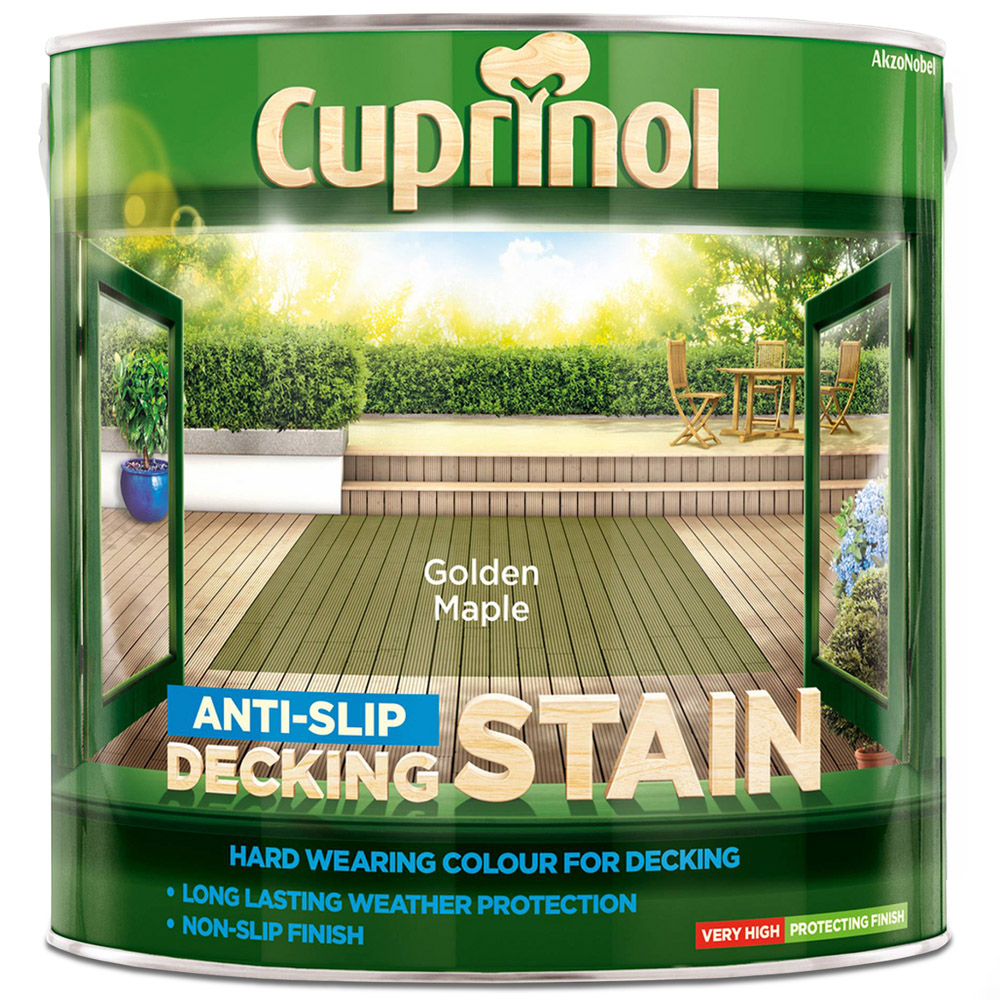 Cuprinol Golden Maple Anti Slip Decking Stain 2.5L Image 2