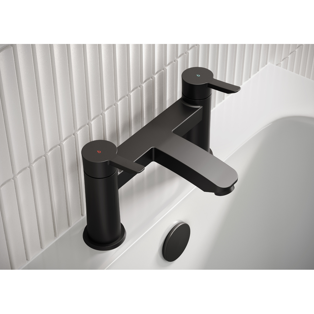 Bristan Apelo Matt Black Bath Filler Tap Image 3