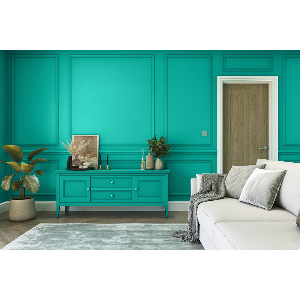 Hemway Spearmint Blue Interior Matt Acrylic Emulsion Paint 2.5L Image 6