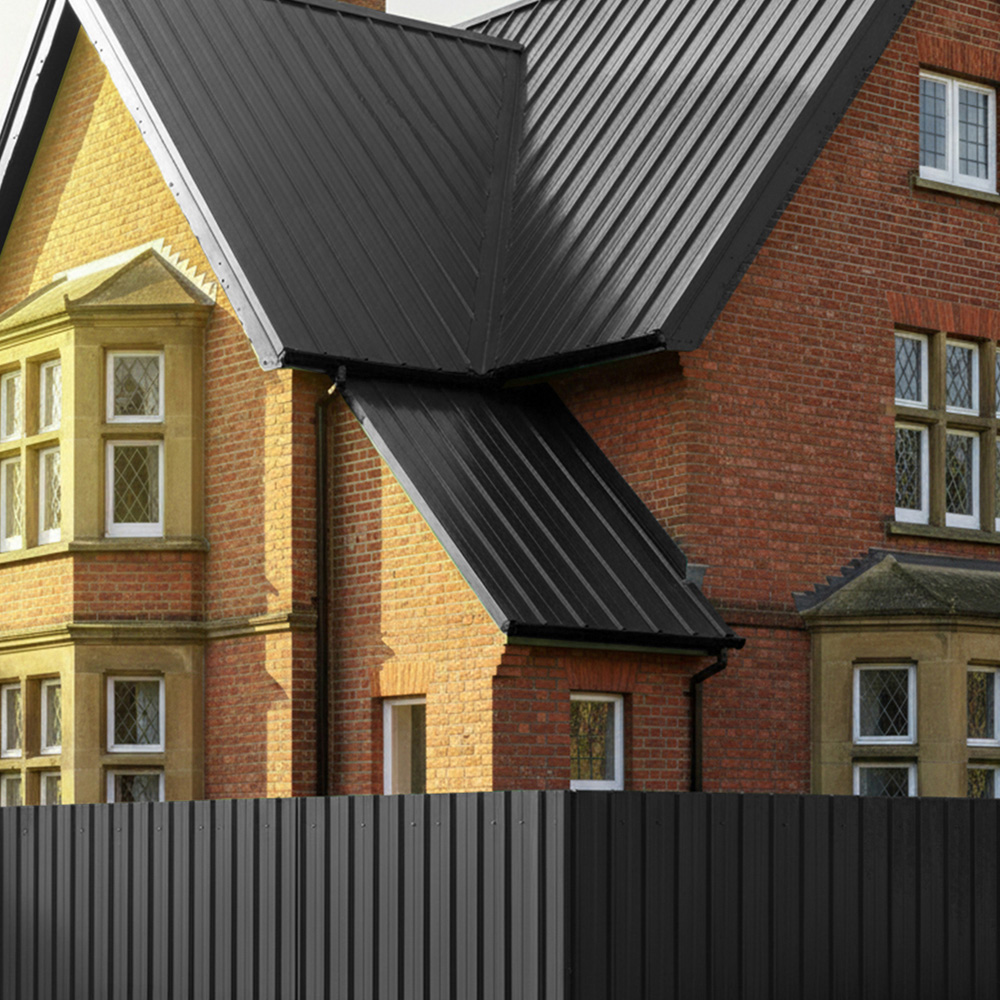 Living and Home 120 x 57cm Grey Galvanised Steel Roofing Sheet 12 Pack Image 5