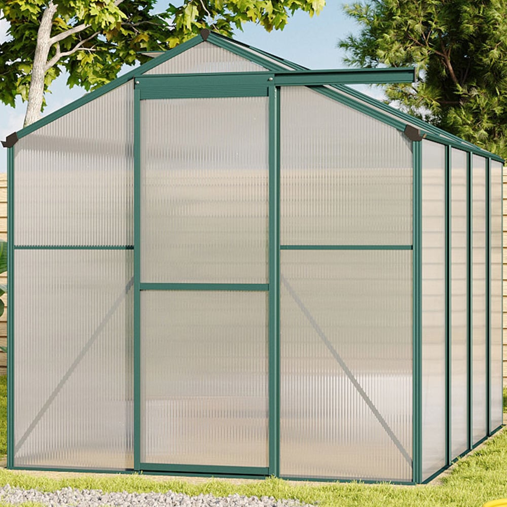 Living and Home Aluminium Frame 6 x 8ft Greenhouse Image 6