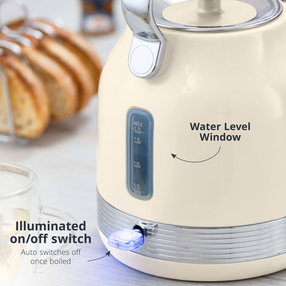 Swan Retro Revive Cream Rapid Boil 1.7L Traditional Kettle Image 5