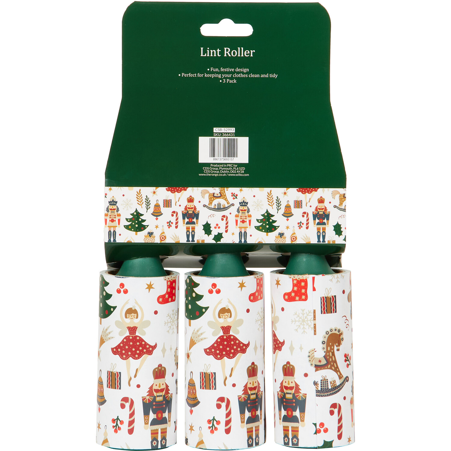 Pack of 3 Nutcracker Lint Roller Image 3