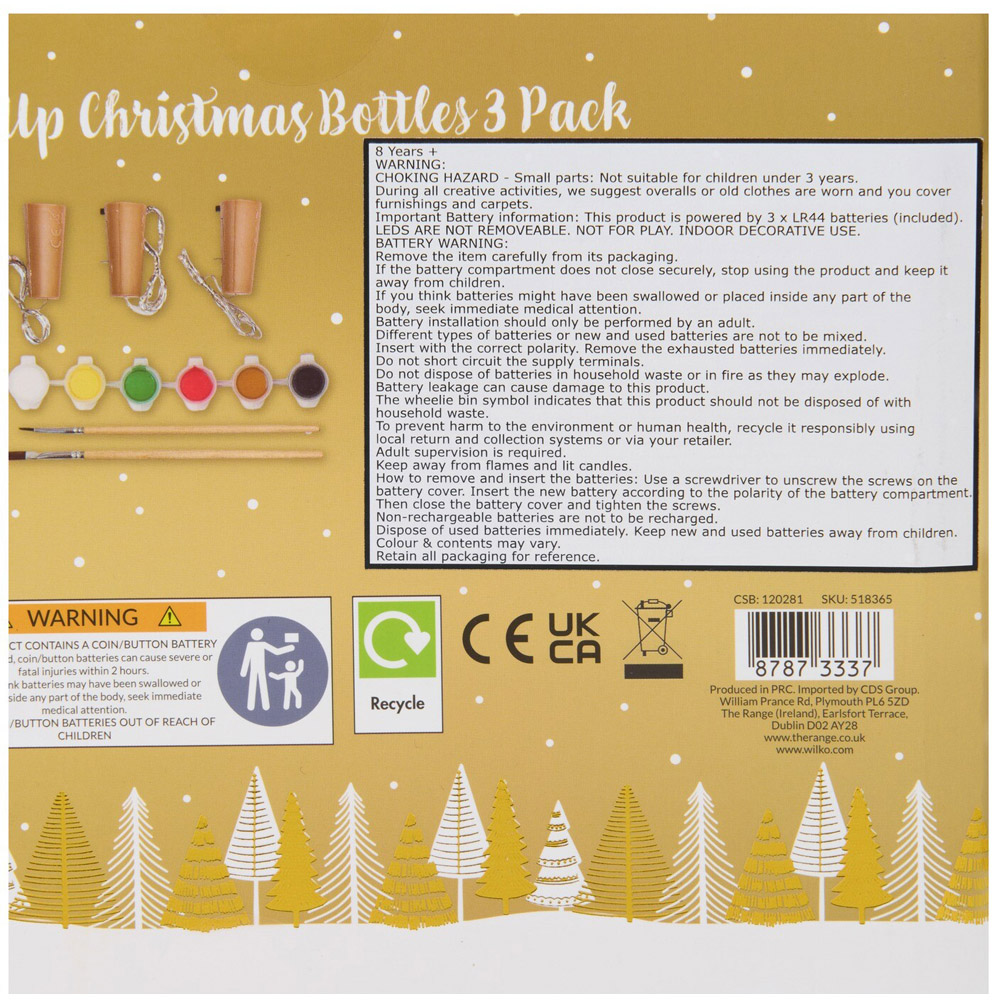 Make Your Own Light-Up Christmas Bottles Kit Image 3