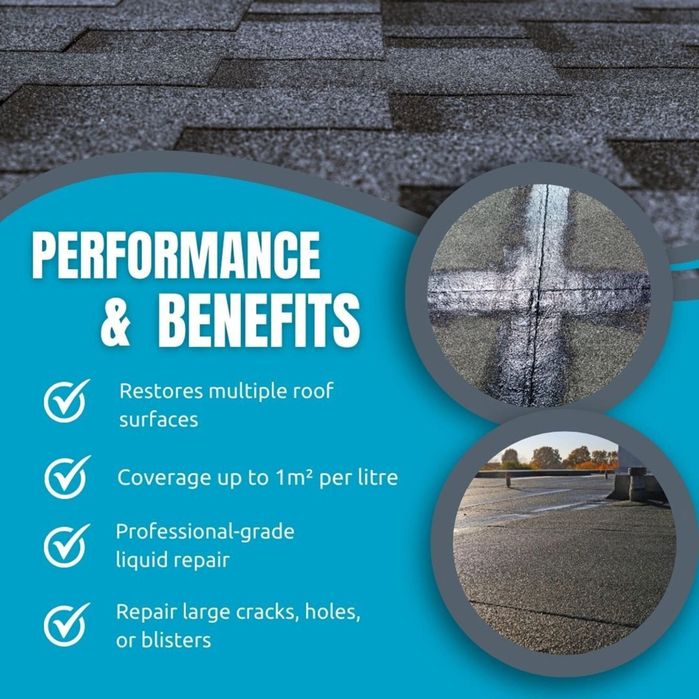 Smartseal Black Liquid Roof Repair 1L Image 5