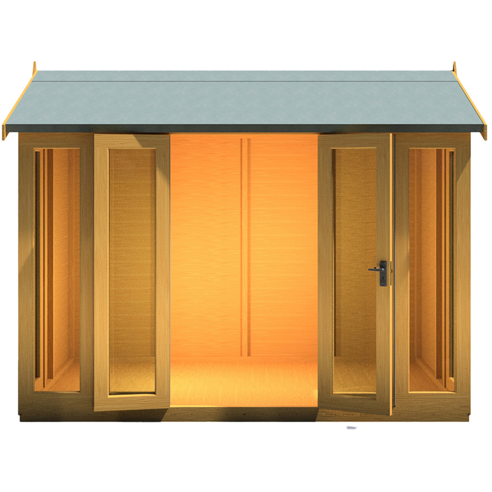 Shire Blenheim 10 x 6ft Double Door Shiplap Apex Summerhouse Image 5