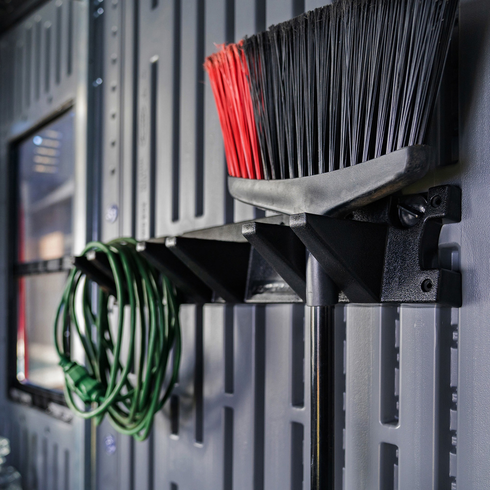 Suncast 2 Piece Triple Hook Long Handle Tool Hanger Set Image 2