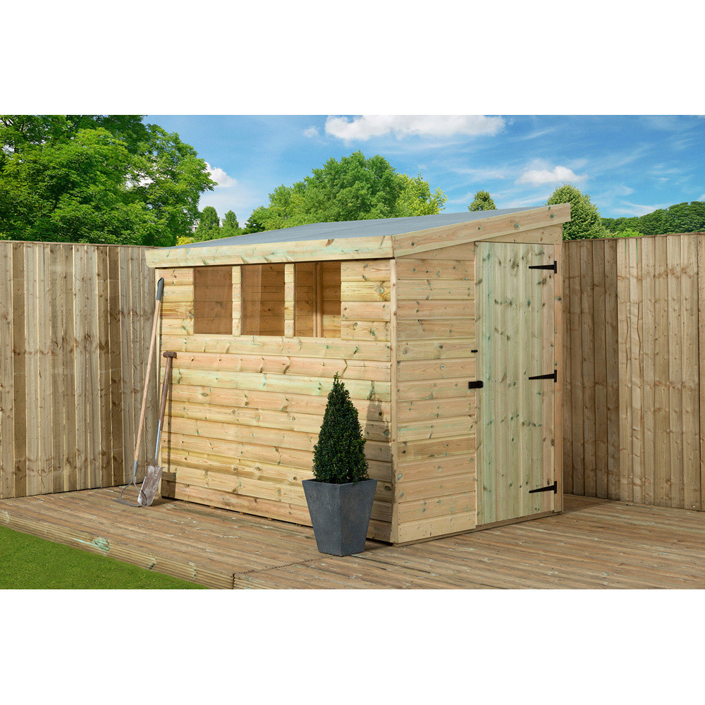 Empire Sheds 3000 6 x 4ft Tongue and Groove Wooden Pent Garden Shed Image 3