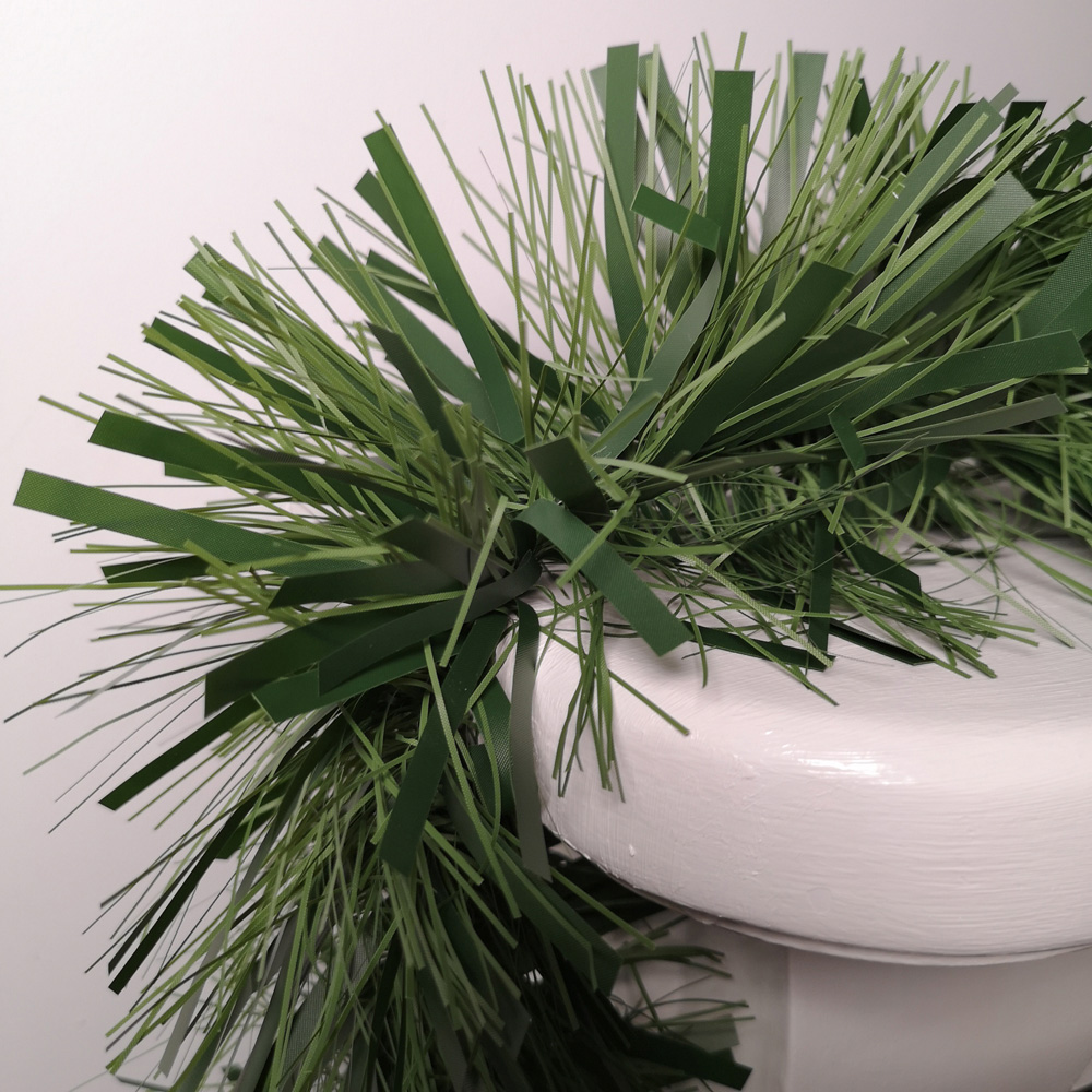 Samuel Alexander Green Chunky Cut Tinsel Garland 10m Image 8