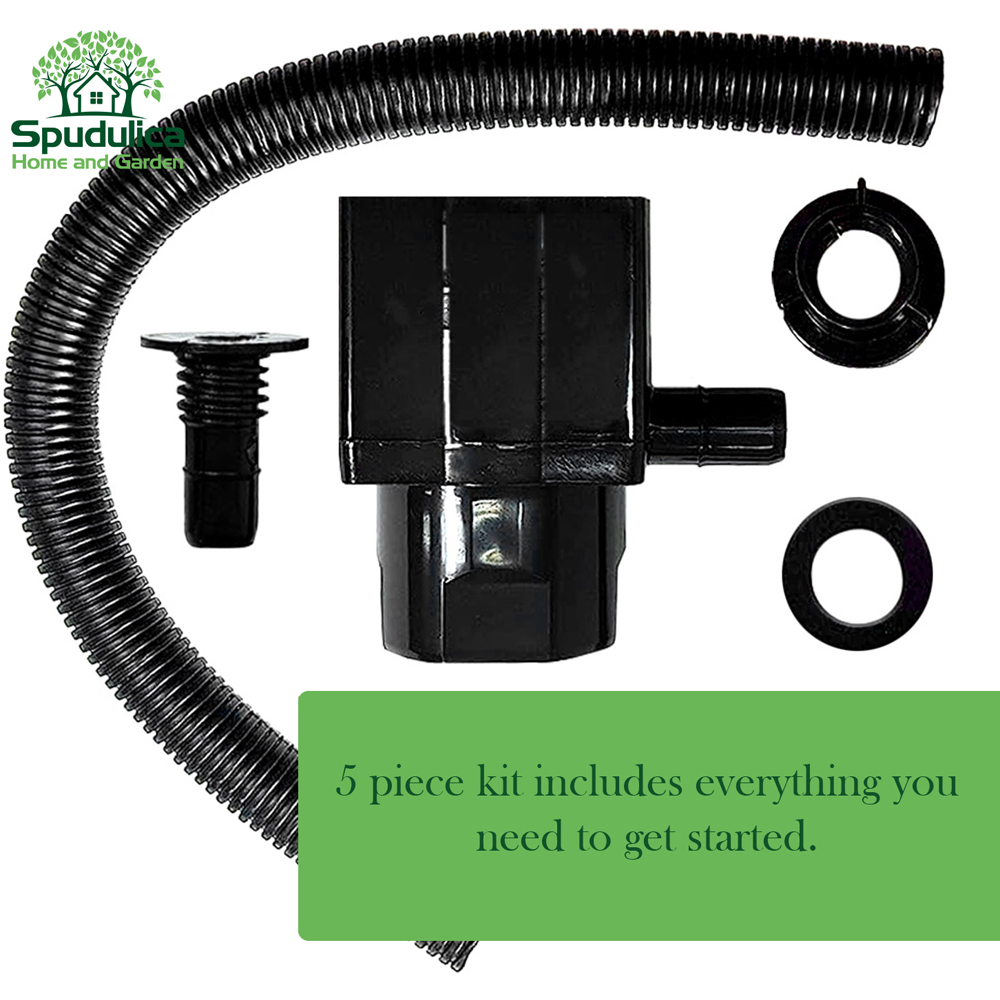 Graf Beige Tall and Slim Water Butt Tank with Tap and Diverter Kit 330L Image 4