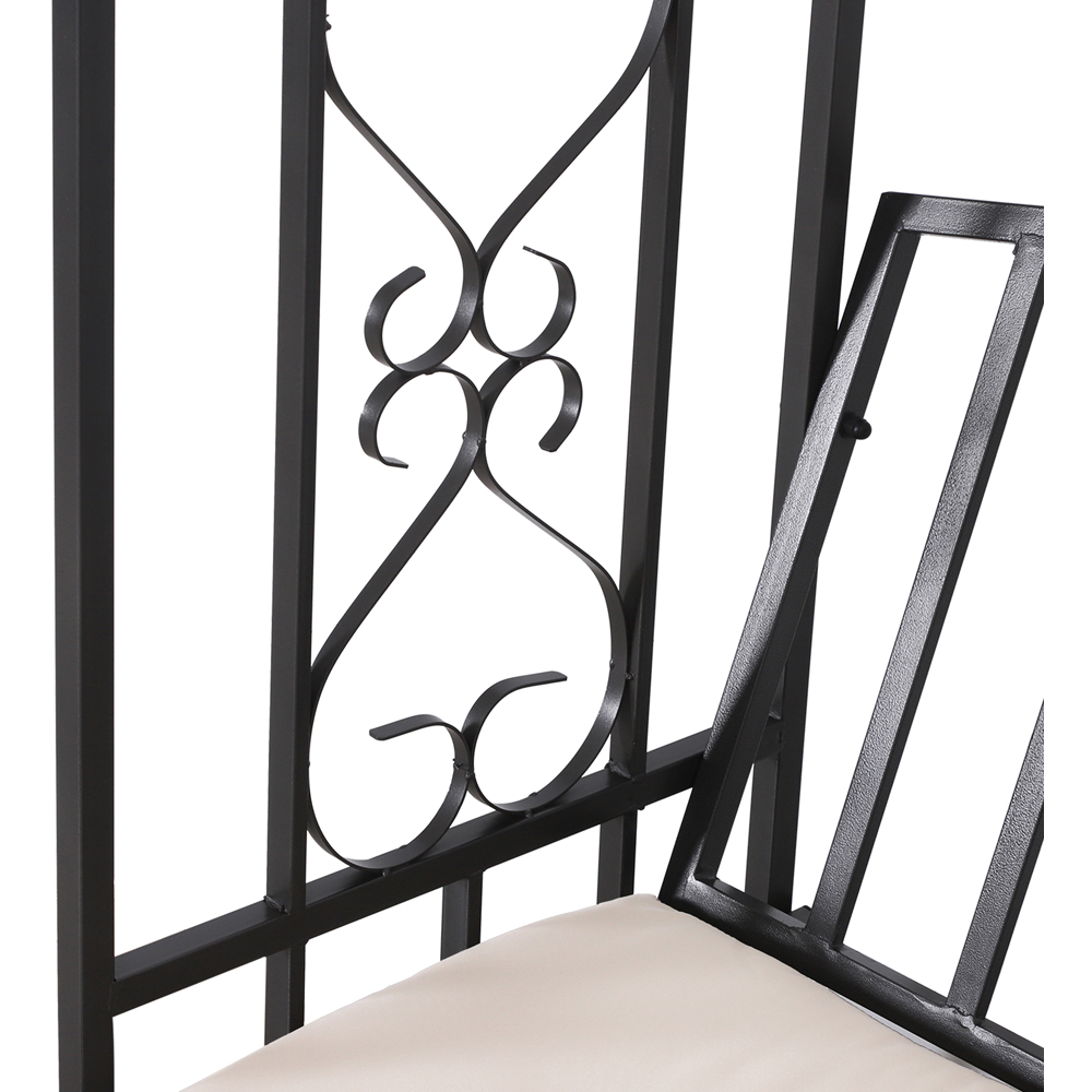 Outsunny 2 Seater 7 x 2 x 4ft Arched Arbour with Trellis Sides Image 4