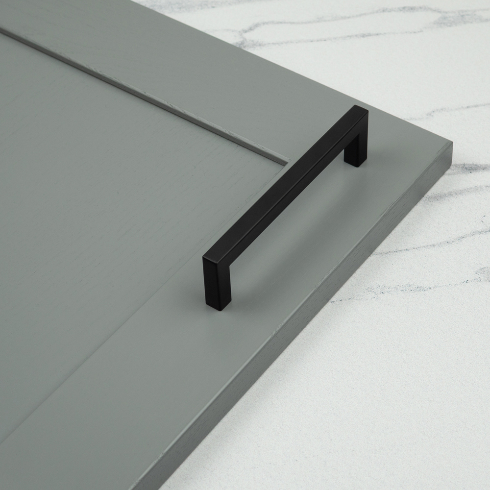 Handle & Home Matt Black Square Handle 128mm Image 2