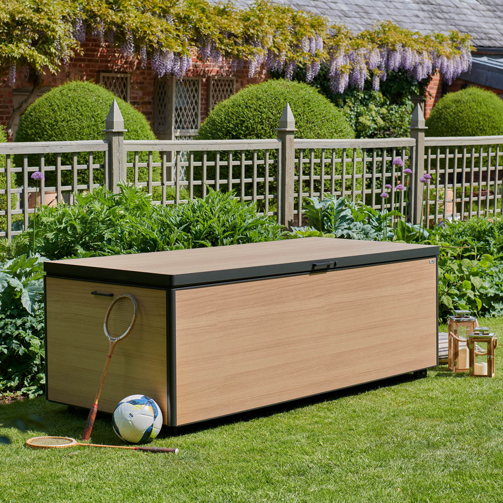 Royce XL Wood Look Outdoor Storage Box 976L Image 7