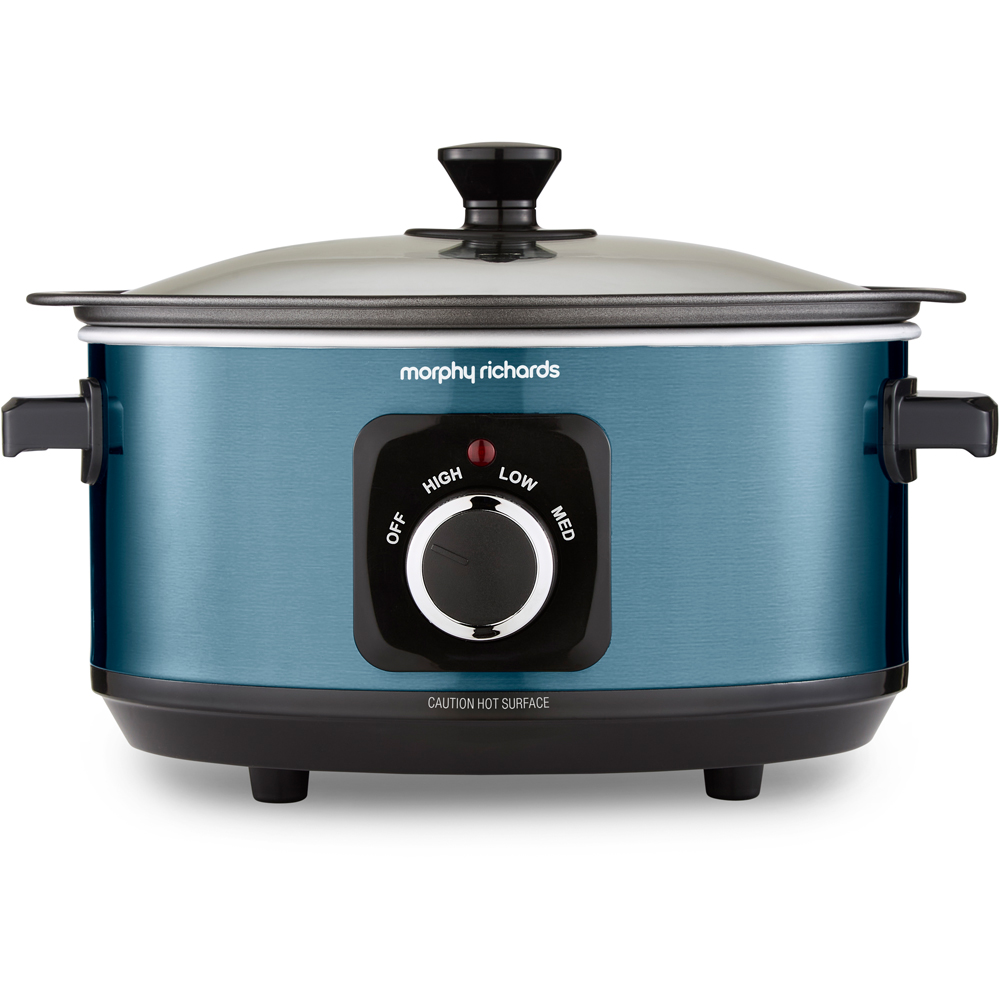 Morphy Richards Accents 460023 Blue Sear and Stew 3.5L Slow Cooker 163W Image 3