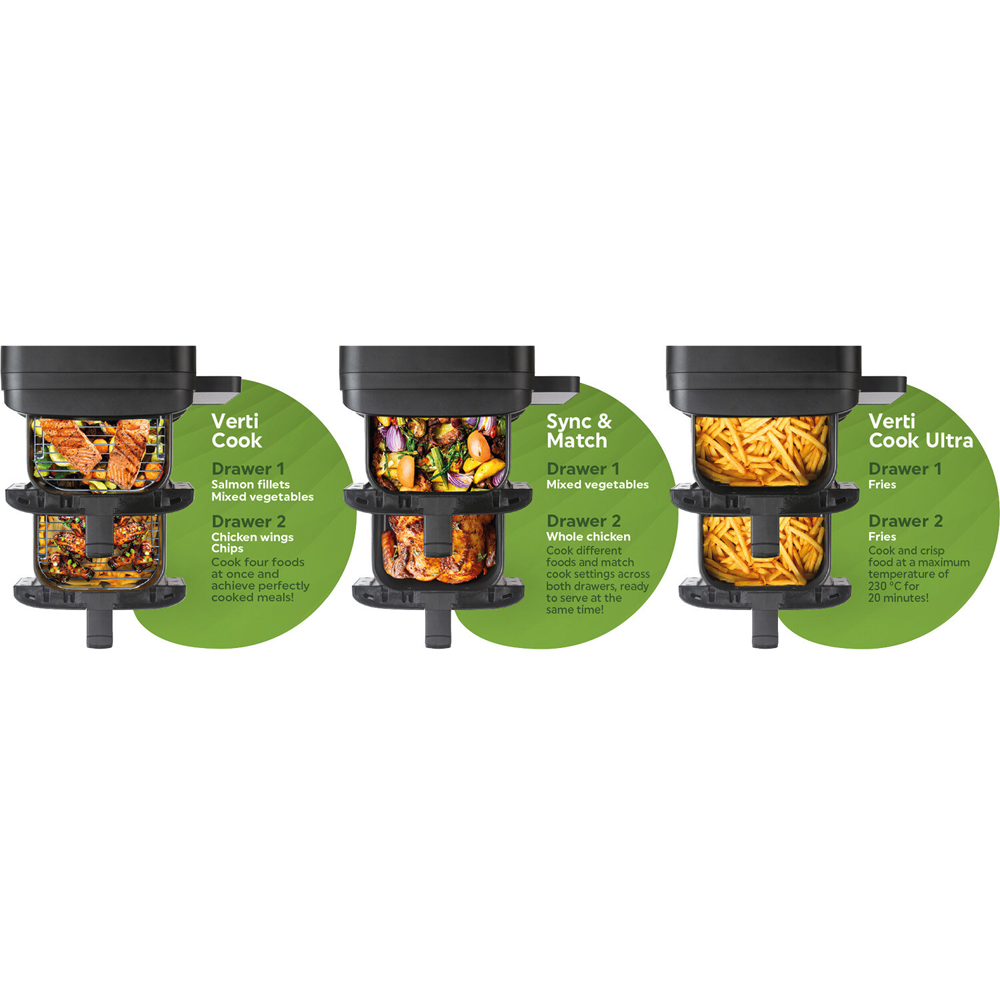 Salter VertiCook Ultra Air Fryer Black Image 7