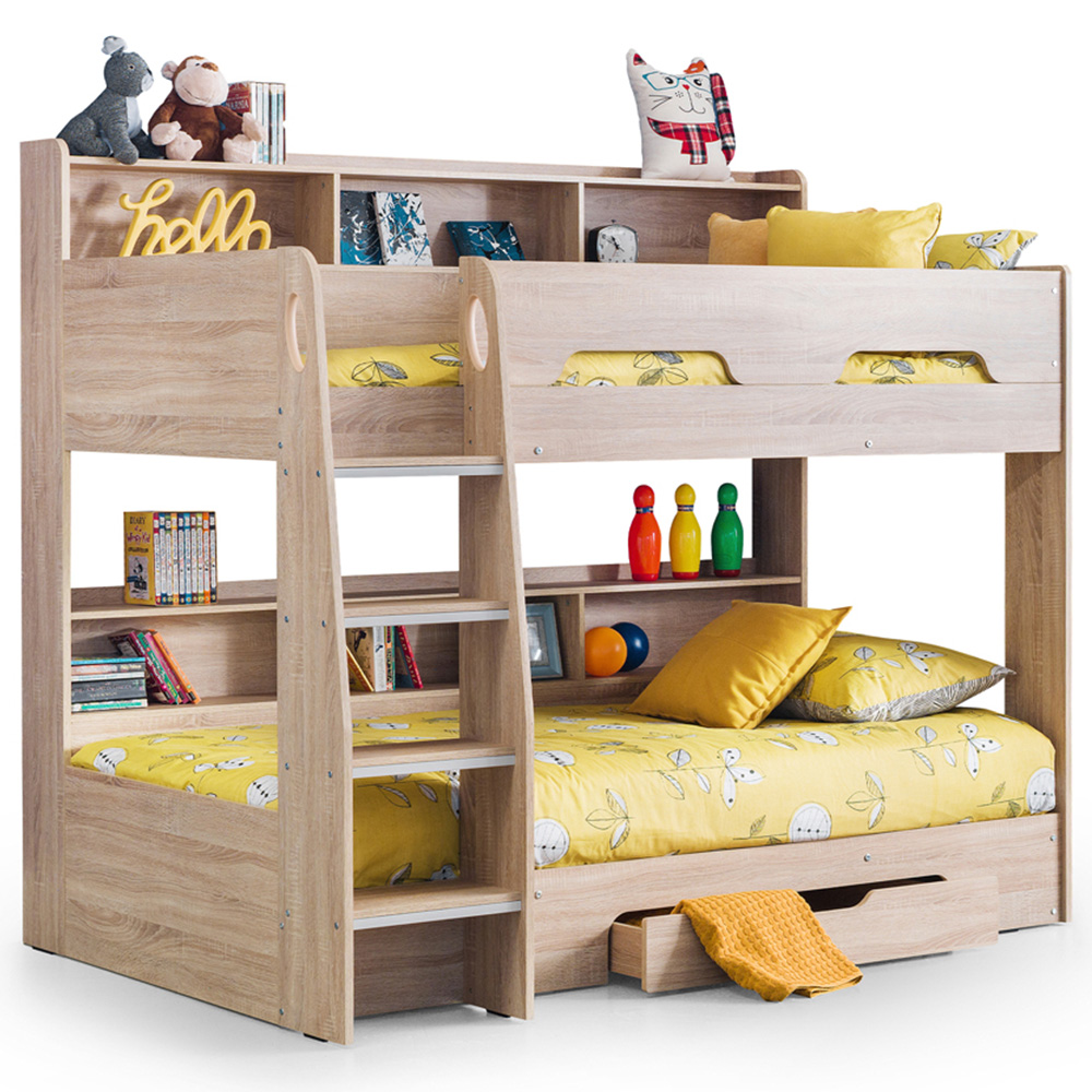 Julian Bowen Orion Sonoma Oak Single Drawer Bunk Bed Image 2