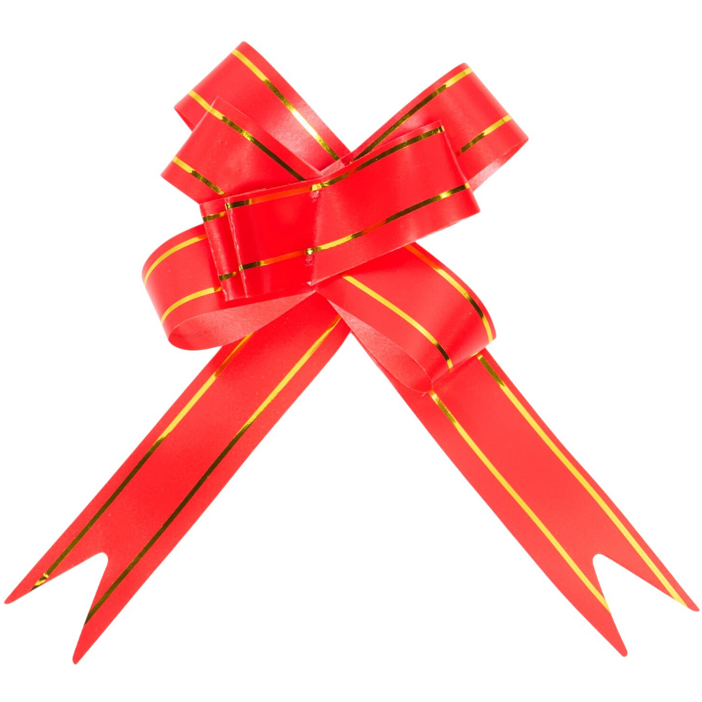 Pack of 20 Large Pull Bows Red Image 3