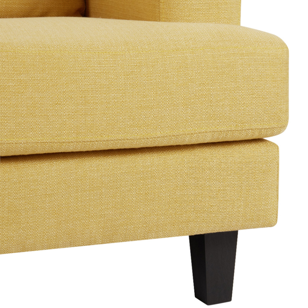 Home Detail Dale 3 Seater Mustard Linen Sofa Image 8