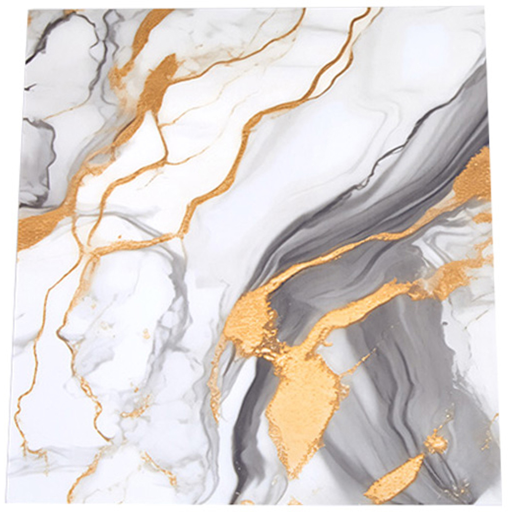 Living and Home Marble Patterned Multicolour PVC Self Adhesive Wall Sticker 10 Pack Image 2
