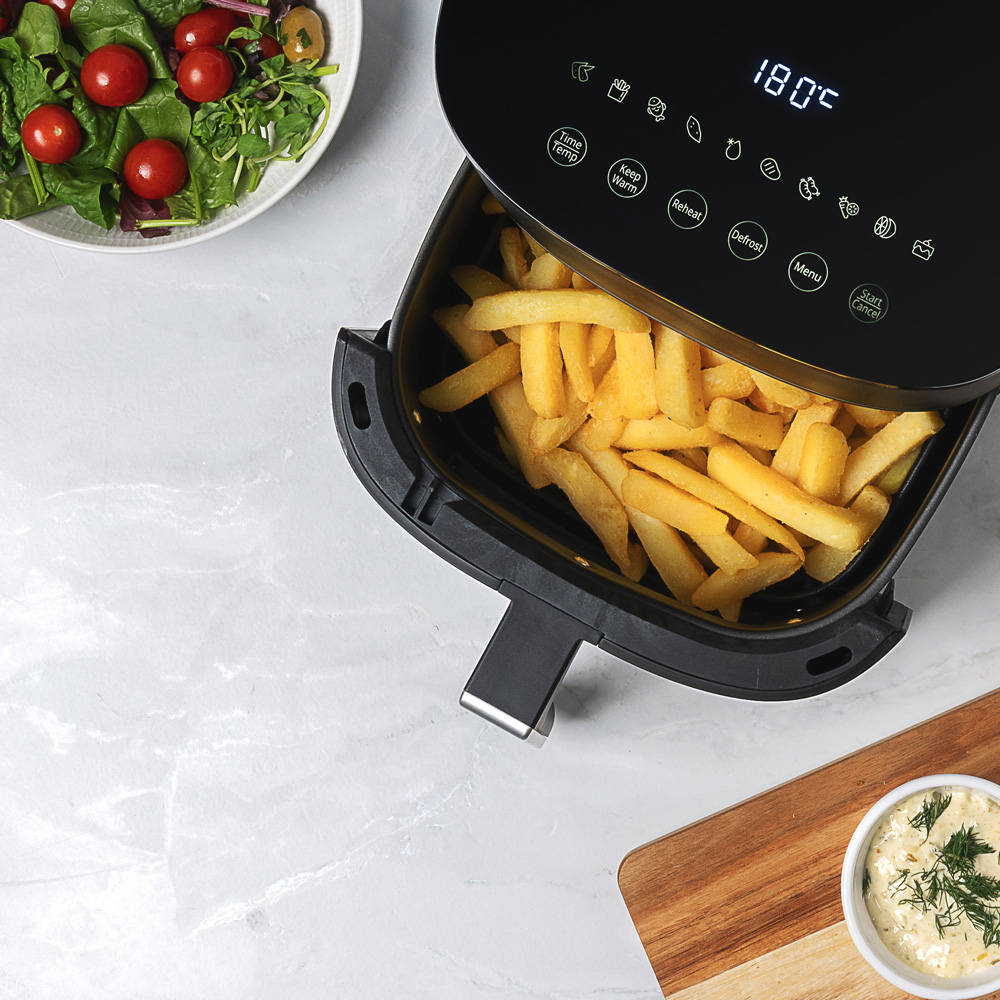 Daewoo SDA2726GE Black 5.5L Air Fryer with Window Image 5