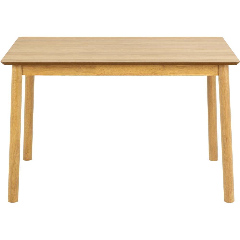 Florence Barlow 4 Seater Rectangular Dining Table Matt Oak Image 3