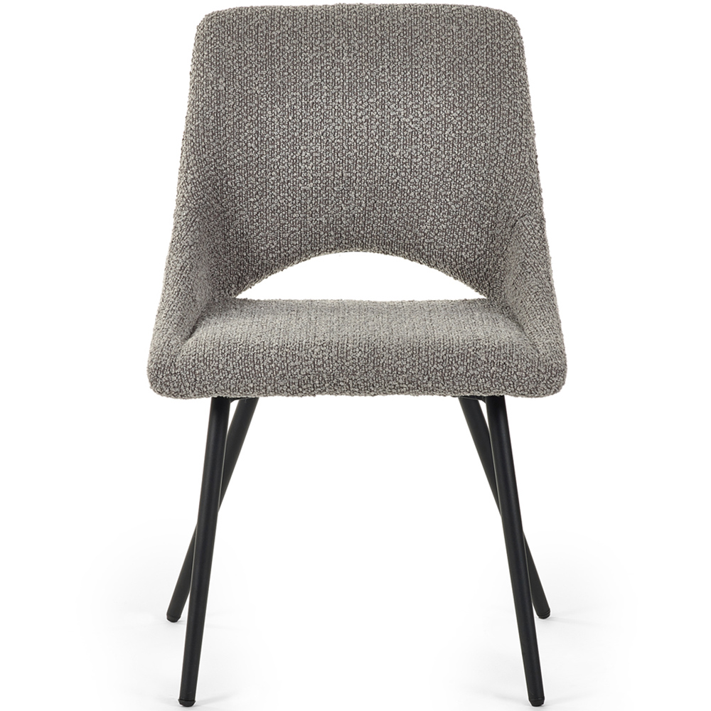 Julian Bowen Luca Iris 4 Seater Round Dining Set Grey Image 5