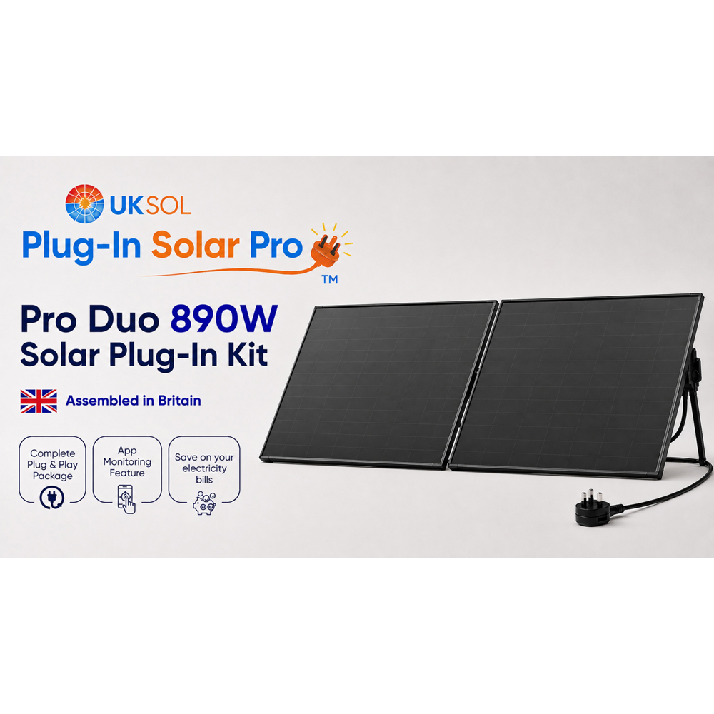 UKSOL Plug-In Solar Pro Duo 2 Panel Hybrid Mount Kit 890W Image 5