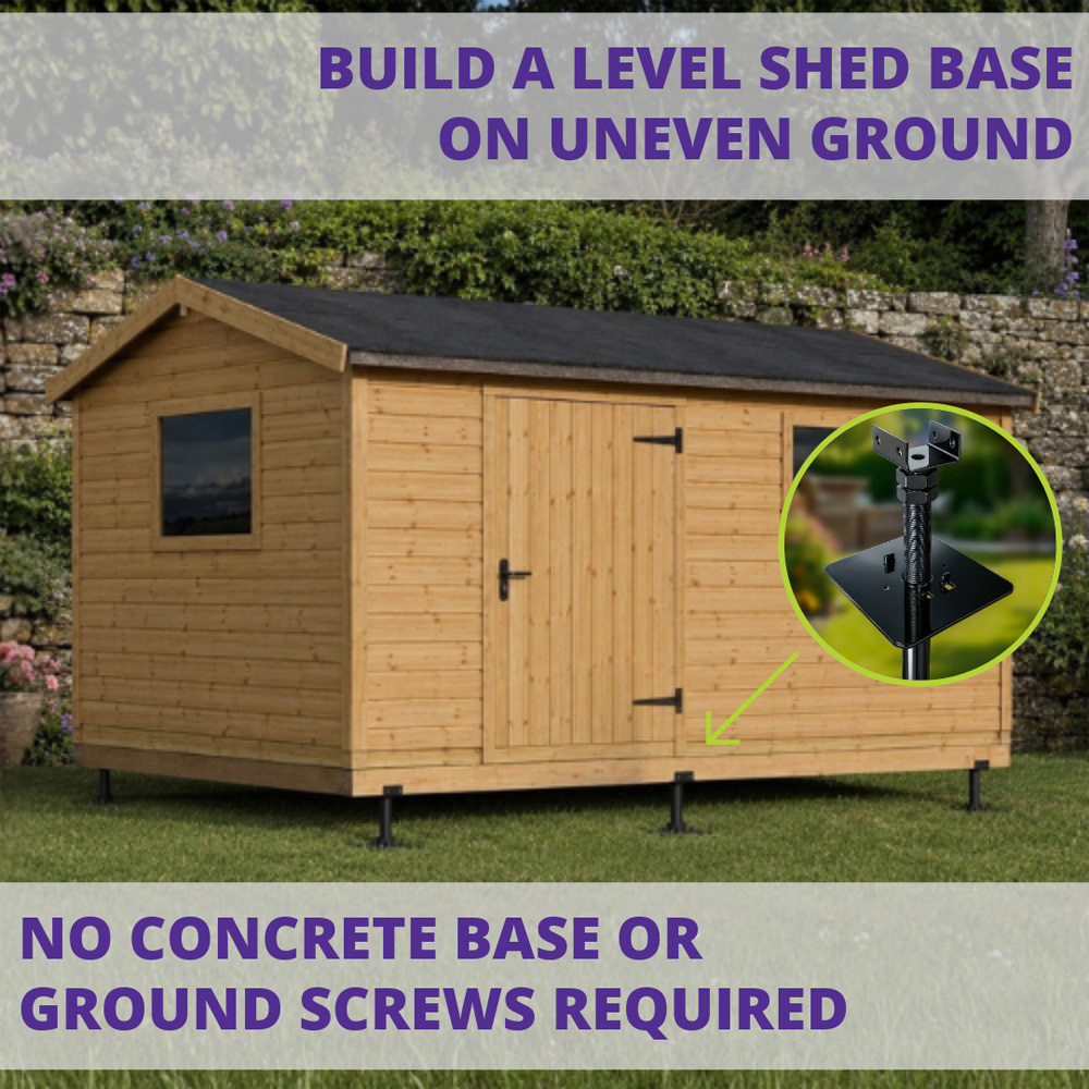 Swift Leveller Flexi Soft Ground Shed Base Kit 7 x 5ft with 9 Supports Image 2