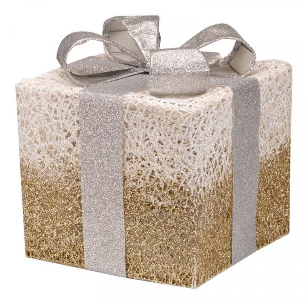 Marco Paul Gold Sparkly Faux Gift Box 3 Piece Image 3