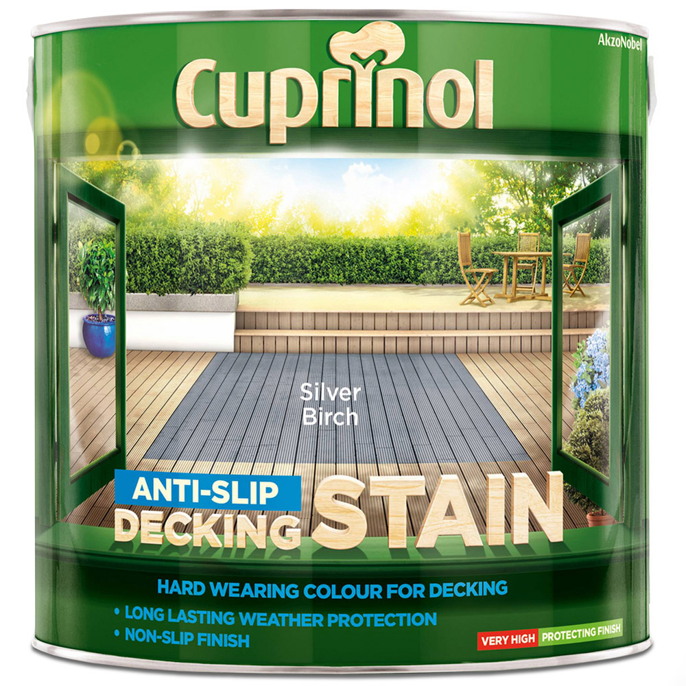 Cuprinol Silver Birch Anti Slip Decking Stain 2.5L Image 2