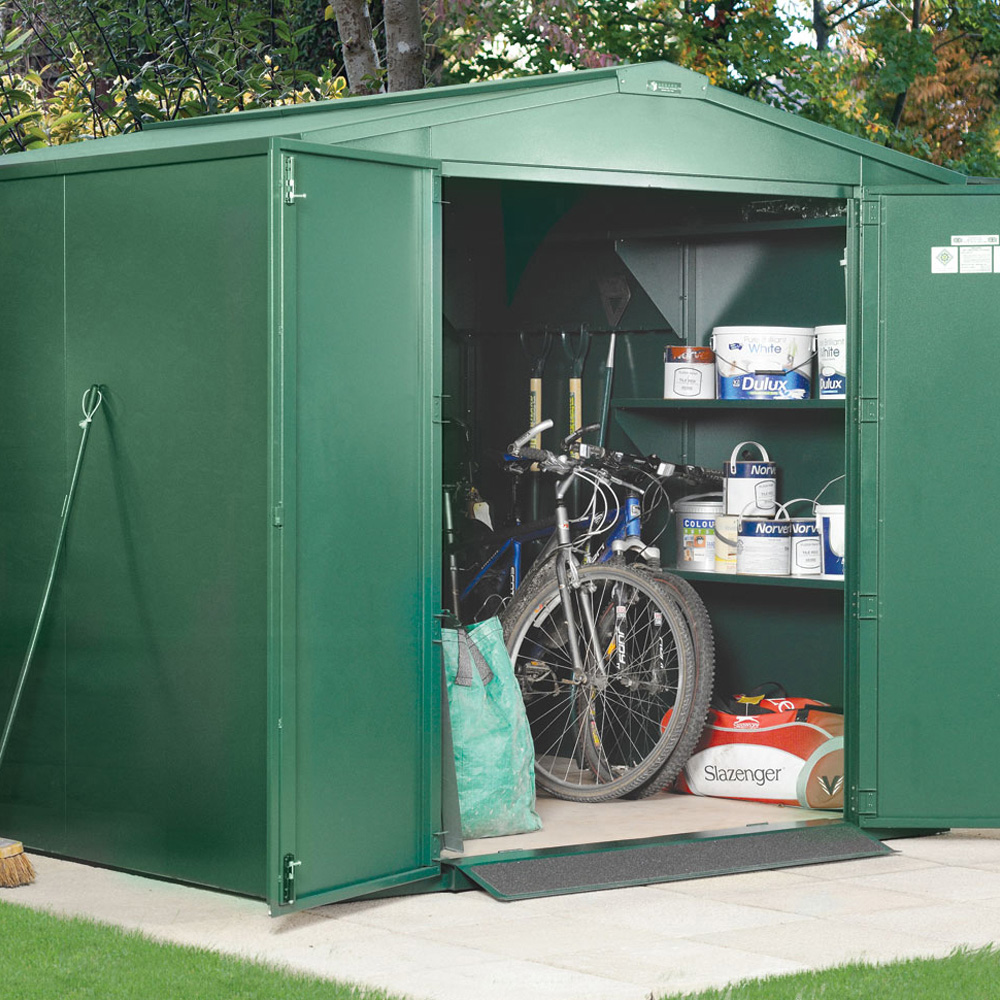 Asgard Gladiator 7 x 7ft Double Door Cream High Security Apex Garden Shed Image 9