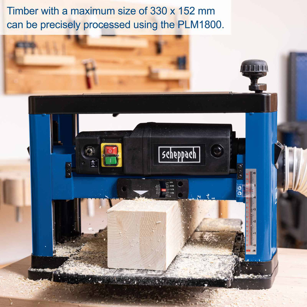 Scheppach PLM1800 Thickness Planer 1500W Image 7